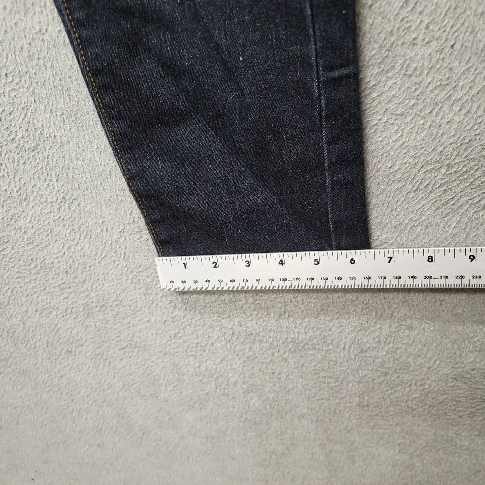 MBX Men Jeans 30X30 Dark Blue Denim Slim Fit Button Contrast Stitching 28